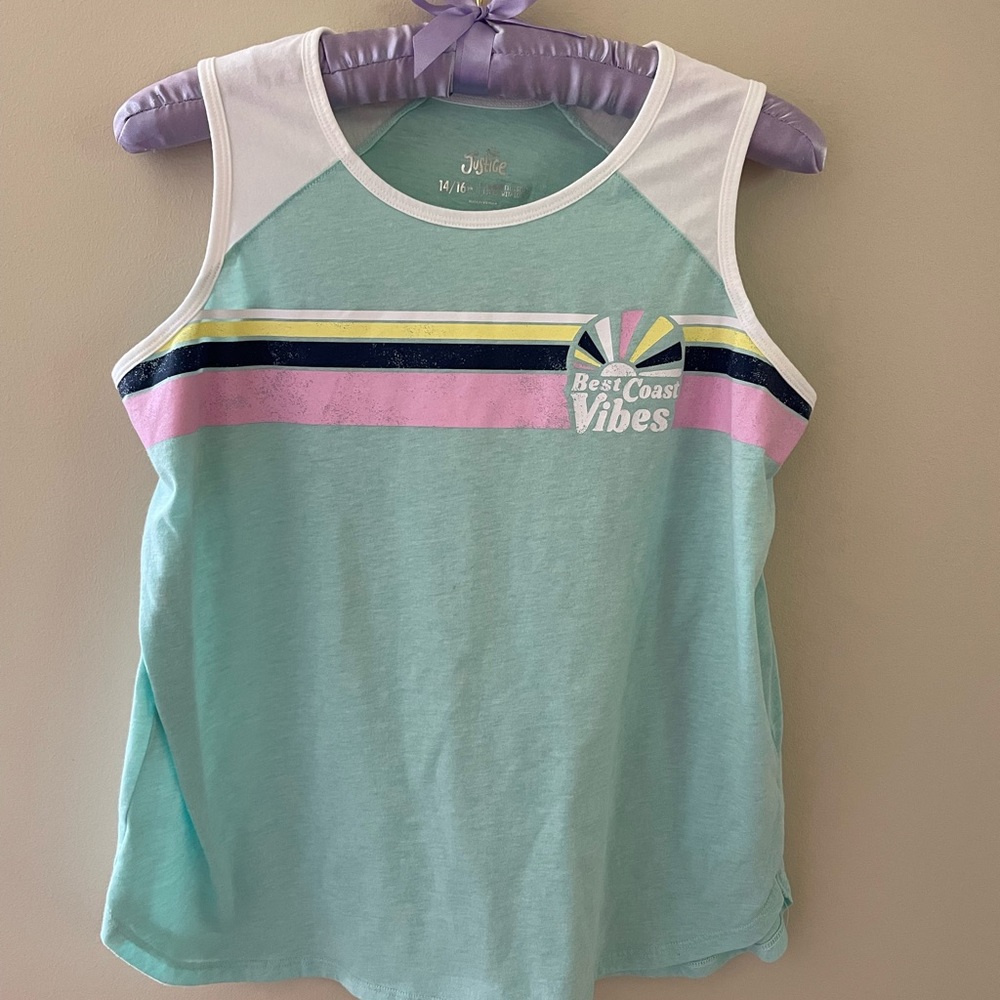 Justice Tank top size 14/16plus